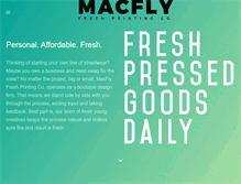 Tablet Screenshot of macflyfresh.com